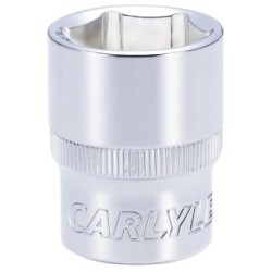 Socket - Shallow - Metric Standard - 1/2" Drive CARLYLE HAND TOOLS S12022M Size 22 mm