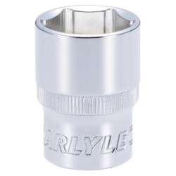 Socket - Shallow - Metric Standard - 1/2" Drive CARLYLE HAND TOOLS S12021M Size 21 mm