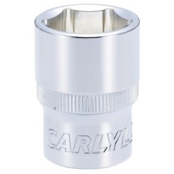 Socket - Shallow - Metric Standard - 1/2" Drive CARLYLE HAND TOOLS S12020M Size 20 mm