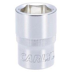Socket - Shallow - Metric Standard - 1/2" Drive CARLYLE HAND TOOLS S12019M Size 19 mm