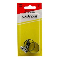 Wot-Nots Hose Clips Mild Steel PWN256 (Standard Hose Clips) Size 18-25mm