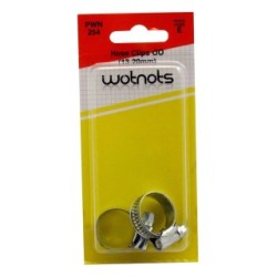 Wot-Nots Hose Clips Mild Steel PWN254 (Standard Hose Clips) Size 13-20mm