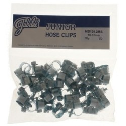 Junior Clips - Mild Steel - Pack of 50 JUBILEE NB1012 (Junior Hose Clips) Size 10-12mm
