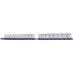 Carlyle Hand Tools 3/8 Drive 6PT Socket Set SS38019M (Socket Sets) Pack Qty 19 Piece Set
