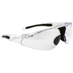 Lucent Spectacles - Clear/Black Frame PORTWEST PW39CLR Lens Colour Clear