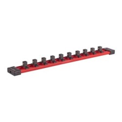 Milwaukee Hex socket Rail and Clips 350mm 4932480446 Drive 3/8"