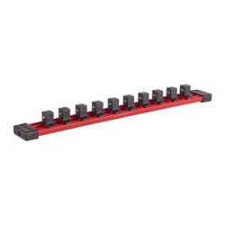 Milwaukee Hex socket Rail and Clips 350mm 4932480448 Drive 1/2"