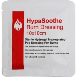 Safety First Aid HypaSoothe Burn Dressing D8160 (Burn Stop) Dimensions L 10cm x W 10cm