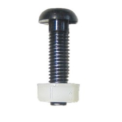 Number Plate Screws & Nuts - Long - Pack of 50 PEARL CONSUMABLES PNP432R (Plastic Screw & Nut) Colour Black
