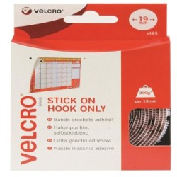 VELCRO Brand Stick On Coins Hook Side only Double Sided Self Adhesive Coins LYRECO 1913284 (Hook Coins)