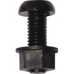 Number Plate Screws & Nuts - Pack of 50 PEARL CONSUMABLES PNP422R (Plastic Screw & Nut) Colour Black