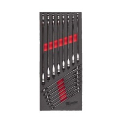 MAX BITE Ratcheting Combination Spanner Set Foam Insert MILWAUKEE 4932479828 (Spanners Sets)