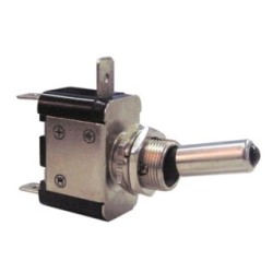 Heavy Duty On/Off Metal Toggle Switch - Illuminated WOT-NOTS PWN732 (Switches) Colour Amber