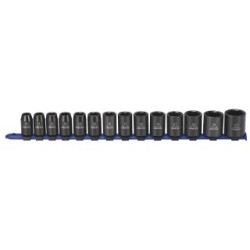Impact Socket Set - Metric - 1/2" Dr - 14 Piece CARLYLE HAND TOOLS 61-0302 (Impact Socket)