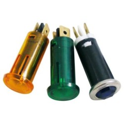 Warning Light Round Switch - Illuminated WOT-NOTS PWN217 (Warning Lights) Colour Amber