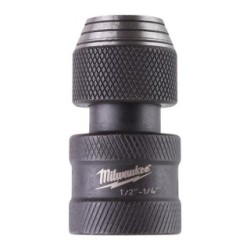 Socket adaptor: 1/2" square 1/4" Hex. To accept screwdriving bits MILWAUKEE 4932471828
