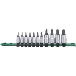 Socket Set - 5 Star Metric - Tamper Proof CARLYLE HAND TOOLS BSTTP11 (Sockets - Star)