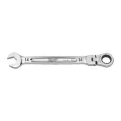 14 mm MAX BITE flexible head ratcheting combination spanner -1pc MILWAUKEE 4932480187