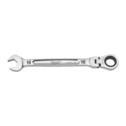 16 mm MAX BITE flexible head ratcheting combination spanner -1pc MILWAUKEE 4932480189