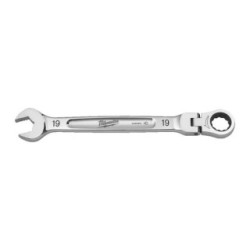 19 mm MAX BITE flexible head ratcheting combination spanner -1pc MILWAUKEE 4932480192