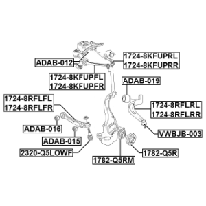 Mounting Control Trailing Arm - FEBEST ADAB012