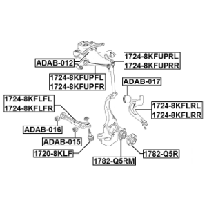 Mounting Control Trailing Arm - FEBEST ADAB015