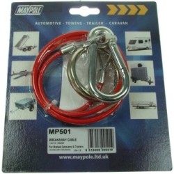 Breakaway Cable - Plastic Coated - Red MAYPOLE MP501 (Breakaway Cables & Chain)