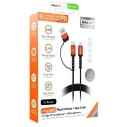 GadJet 2 Metre Type-C to Lightning Cable CA27 (Sundries - Phone Connectivity)