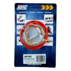 Breakaway Cable With U-Bolt Shackle MAYPOLE 498 (Breakaway Cables & Chain)