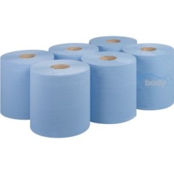 2 ply Blue Centrefeed - 144m x 170mm BODY PLUS BDP00100 (Centrefeed Roll)