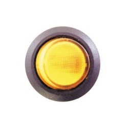 Mini Round Switch - Illuminated WOT-NOTS PWN561 (Switches) Colour Amber