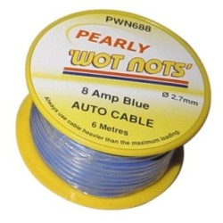 1 Core Cable - 6m - 8A WOT-NOTS PWN688 (Single Core Cable) Colour Blue
