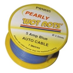1 Core Cable - 7m - 5A WOT-NOTS PWN685 (Single Core Cable) Colour Blue