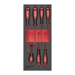 7 pc Tri-Lobe Screwdriver SL Set Foam Insert -7pc MILWAUKEE 4932492395
