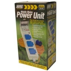 3 Way Mobile Mains Power Unit - 230V MAYPOLE MP3765 (Electric Hook Up)