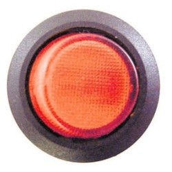 Mini Round Switch - Illuminated WOT-NOTS PWN562 (Switches) Colour Red