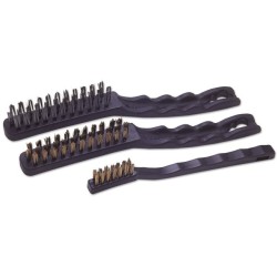 Wire Brush Set - 2 Types/2 Sizes - 3 Piece LASER 1105B (Wire Brushes)