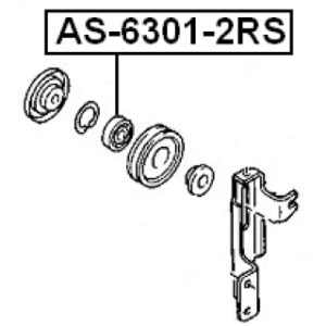 Bearing - FEBEST AS63012RS
