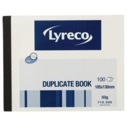Lyreco Duplicate Book - 100 Numbered Sheets 710399 (Specialist Pads)
