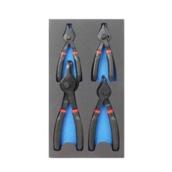 4PC 1- 2.3mm Circlip Plier 90 Degree Tip CARLYLE HAND TOOLS NCPL101K