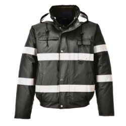 Iona Lite Bomber Jacket - Black PORTWEST S434BKRS (Coats & Jackets)
