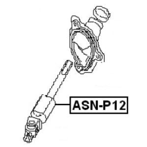 Steering Shaft - FEBEST ASNP12