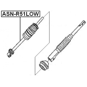 Steering Shaft - FEBEST ASNR51LOW