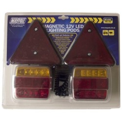 12V LED Magnetic Trailer Lighting Pod - 10m Cable MAYPOLE MP44962