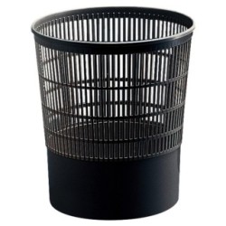Plastic Waste Bin - Black - 16 Litre LYRECO 126629 (Waste Bins)