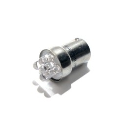Autolamps 12V BA15S 5-LED Bulb LED207RT (LED Bulbs) Colour Red