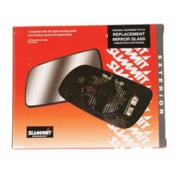 Iveco Commercial Mirror Glass Replacement with Base SUMMIT CMV-34B (OE Style Commercial Mirror Glass)