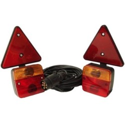 Trailer Lighting Unit inc Triangles - Magnetic - 6m Cable MAYPOLE MP44912 (Trailer Lighting Boards)