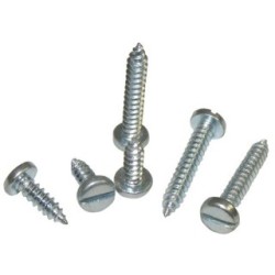 Screw Self Tap Slotted - 3/4" x Size 12 - Pack of 4 WOT-NOTS PWN071 (Self Tapping Screws)