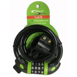 Sekura 4 Digit Combination Cycle Lock - 12mm x 85cm SPORT DIRECT SLK204 (Cycle Locks)